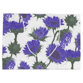 Houtblok Print Zonnebloem paarse Groot Cadeauzakje (Achterkant)