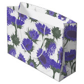 Houtblok Print Zonnebloem paarse Groot Cadeauzakje (Achterkant Gekanteld)