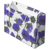 Houtblok Print Zonnebloem paarse Groot Cadeauzakje (Voorkant Gekanteld)