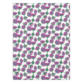 Houtblok Print Zonnebloem roze Tafelkleed (Voorkant)