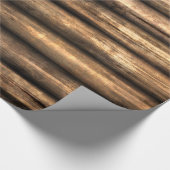 Houtblokken 1 Verpakkingspapier Cadeaupapier (Hoek)