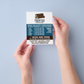 Houtblokken, hout/hout/houtwerf Advertentie Flyer (Hand)