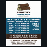 Houtblokken, hout/hout/houtwerf Advertentie Flyer<br><div class="desc">Houten boomstammen,  hout / hout / houtwerf Adverteren flyer door The Visitekaartje Store.</div>