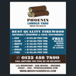 Houtblokken, hout/hout/houtwerf Advertentie Flyer<br><div class="desc">Houten boomstammen,  hout / hout / houtwerf Adverteren flyer door The Visitekaartje Store.</div>