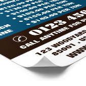 Houtblokken, hout/hout/houtwerf Advertentie Poster (Hoek)