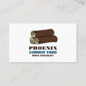 Houtblokken, hout/hout/houtwerf visitekaartje (Voorkant)