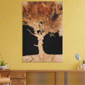 Houtboom Canvas Afdruk (Insitu (Woonkamer))