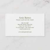 Houtboom Holistische gezondheid en wellness Visitekaartje (Achterkant)