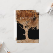 Houtboom Kaart (Voorkant / Achterkant in situ)