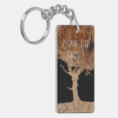 Houtboom Sleutelhanger (Voorkant Links)