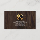 Houtboomgaard — Signage — Carpentry Visitekaartje (Achterkant)