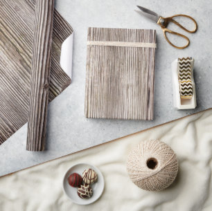 Houtboomknoppen houtsnijstrepen met een eikenvormi cadeaupapier