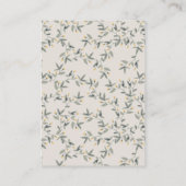 Houtboomlionvlooienboeken voor Baby shower Informatiekaartje (Achterkant)