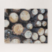 houtboomstammen originele natuur foto legpuzzel (Horizontaal)