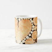 Houtboomstammen, vuurhout koffiemok (Voorkant rechts)