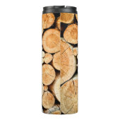 Houtboomstammen, vuurhout thermosbeker (Achterkant)