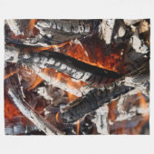 houtbrand fleece deken (Voorkant (Horizontaal))