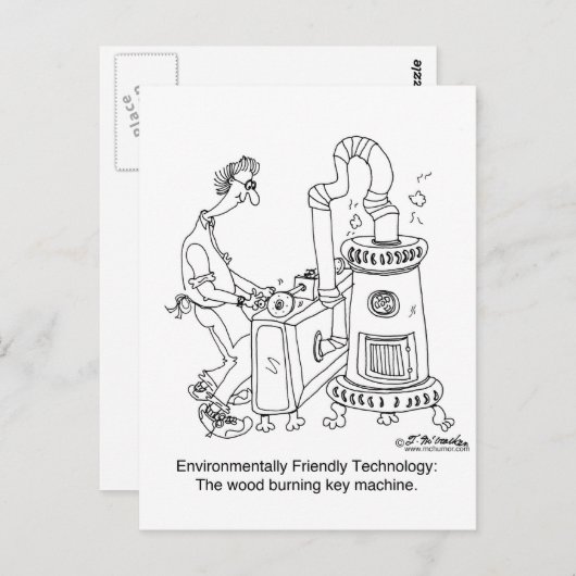 Houtbrandsleutel Briefkaart (Voorkant / Achterkant)