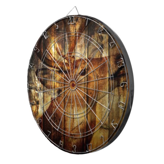 Houtbreiherten voor buitenshuis dartbord (Voorkant Rechts)