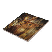 Houtbreiherten voor buitenshuis tegeltje (Zijkant)