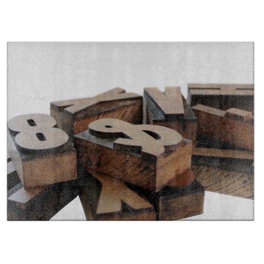 Houtbrieven Snijplank (Voorkant)