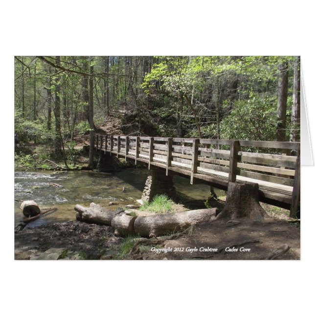 Houtbrug in Cades Cove (Voorkant Horizontaal)