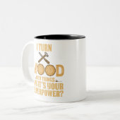 houtcarpenter joiner carpenter gift tweekleurige koffiemok (Voorkant links)