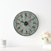 Houtdamppatroon  rustige kroonkandelaar grote klok (Huis)