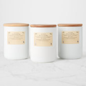 Houtdieren Kerst Warme Chocolademix Voedselcontainer Etiket (Flessen)