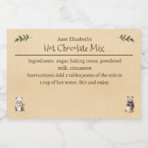 Houtdieren Kerst Warme Chocolademix