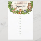 Houtdierentuin, houthakken Raad, jongen- of meisje (Achterkant)