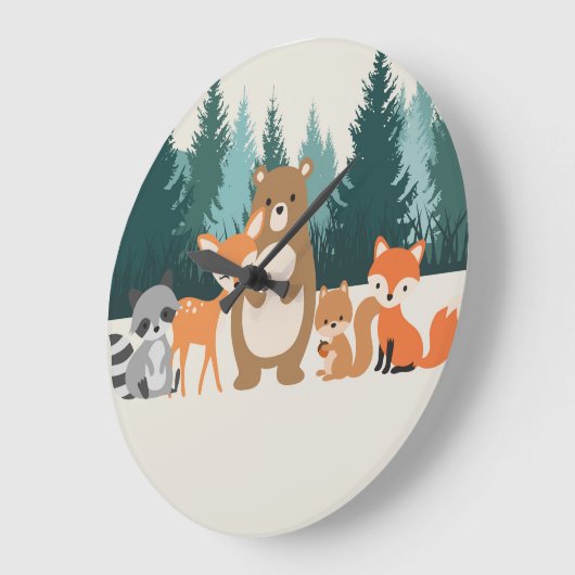 Houtdiermuurklok Grote Klok (Hoek)