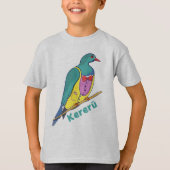 Houtduif Kereru Dragen van een pak T-shirt (Voorkant)