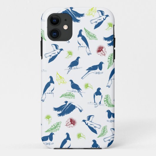 Houtduif Kereru N.Z. vogelpatroon Case-Mate iPhone Case (Achterkant)