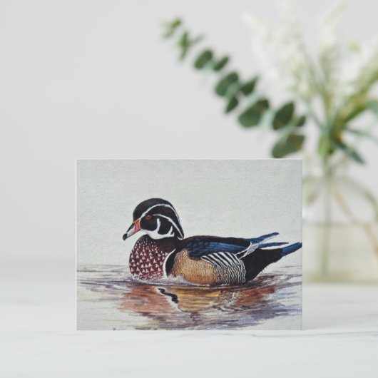 Houteend Briefkaart (Staand voorkant)