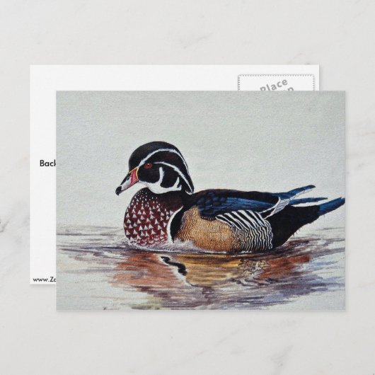 Houteend Briefkaart (Voorkant / Achterkant)