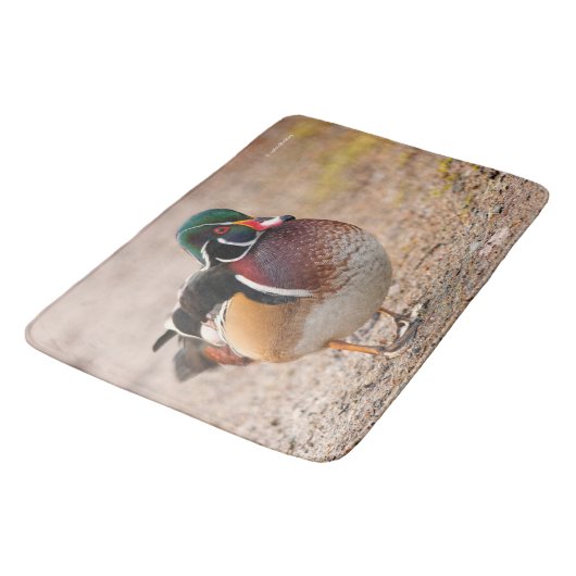Houteend Drake op grind Badmat (Gekanteld)