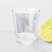 Houteenden die vliegen shot glas (Achterkant)