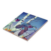 Houteenden in de vlucht tegeltje (Zijkant)