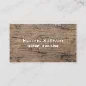 Houteffect van platte producten, bijtend visitekaartje (Voorkant)