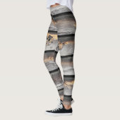 houtelegante leggings gekleurd als feestelijk mode (Links)