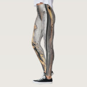 houtelegante leggings gekleurd als feestelijk mode (Links)