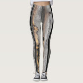 houtelegante leggings gekleurd als feestelijk mode (Voorkant)