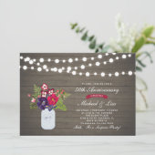 Houten 50e Trouwdag Verjaardag Kaart (Staand voorkant)