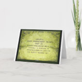 Houten 5e huwelijksjubileum cadeaukaart kaart (Achterkant)