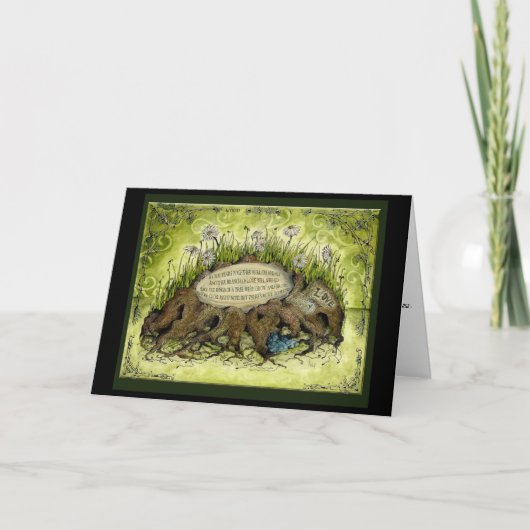 Houten 5e huwelijksjubileum cadeaukaart kaart (Voorkant)