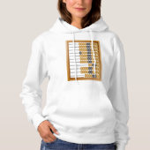  Houten Abacus Classic Tellen Tool Hoodie (Voorkant)