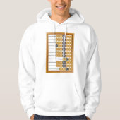 Houten Abacus Classic Tellen Tool Hoodie (Voorkant)