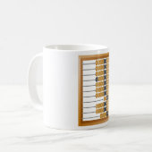  Houten Abacus Classic Tellen Tool Koffiemok (Voorkant links)