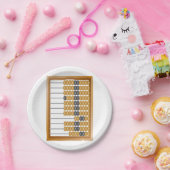 Houten Abacus Classic Tellen Tool Papieren Bordje (Feest)